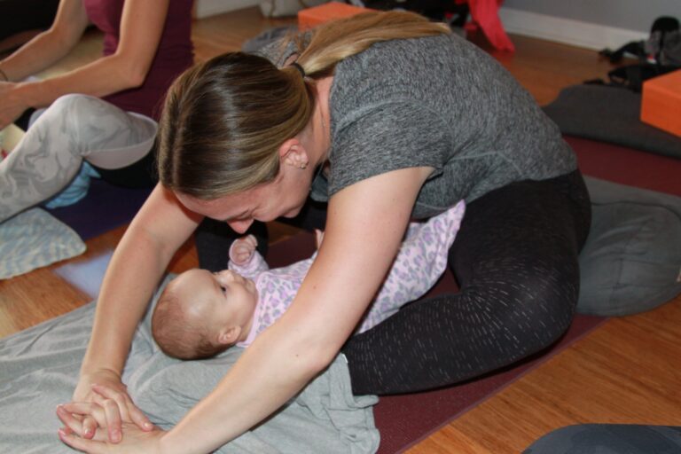 baby with mother